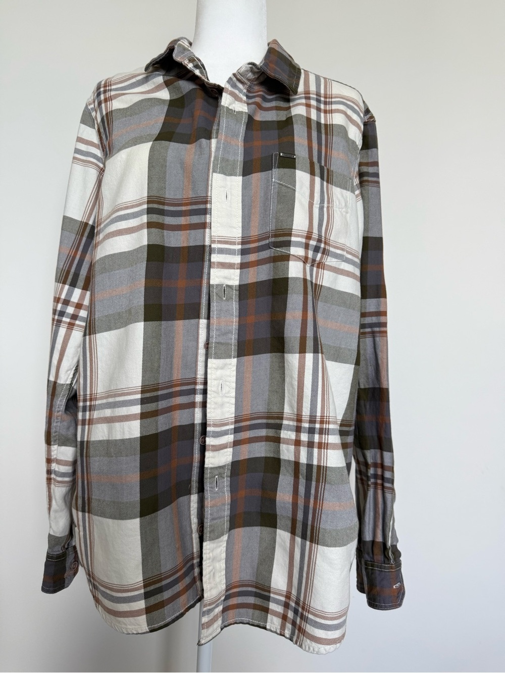 Buffalo David Bitton Men’s Plaid Cotton Shirt – XL